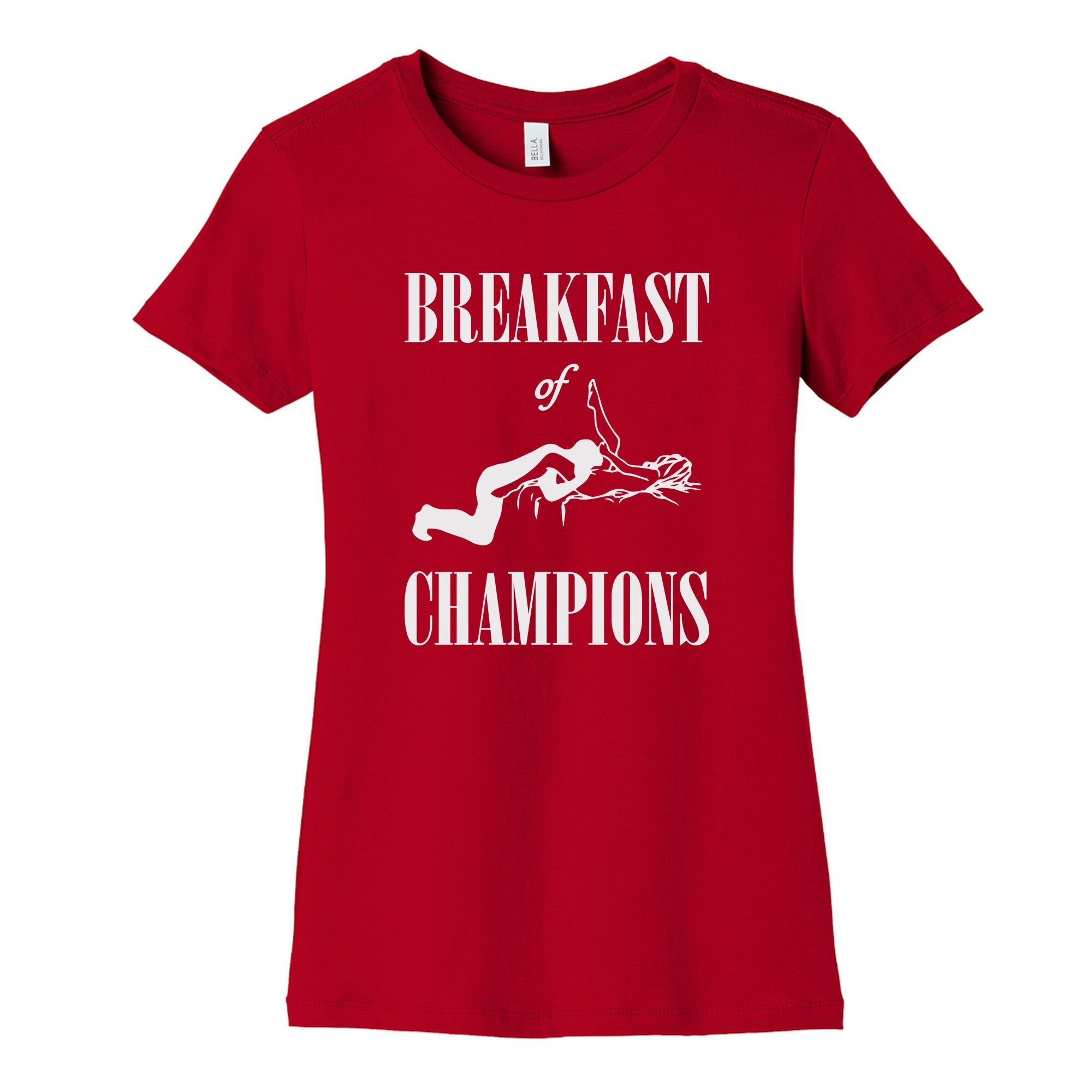 Breakfast Of Champnions Womens Cotton Tee