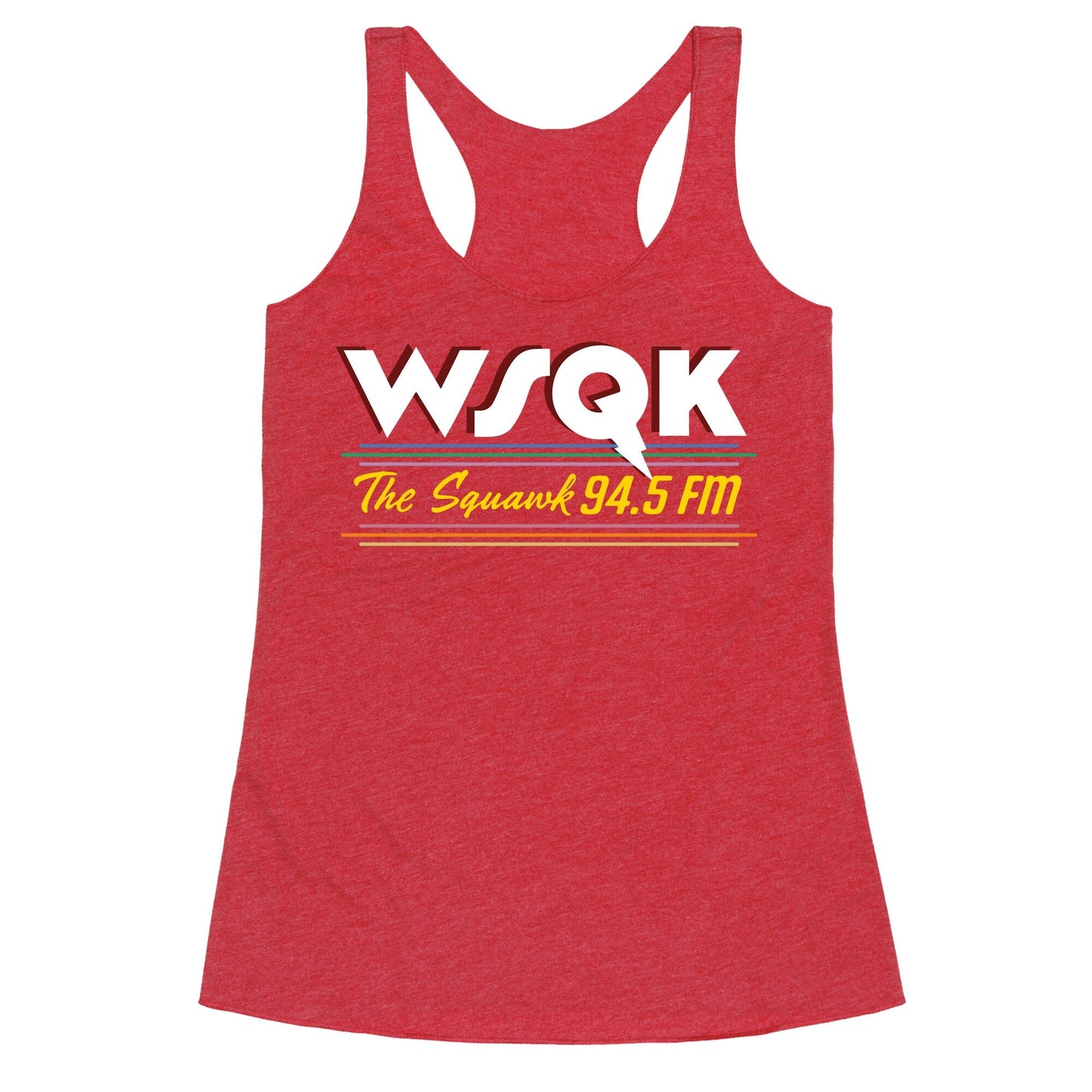 WSQK The Squawk Racerback Tank