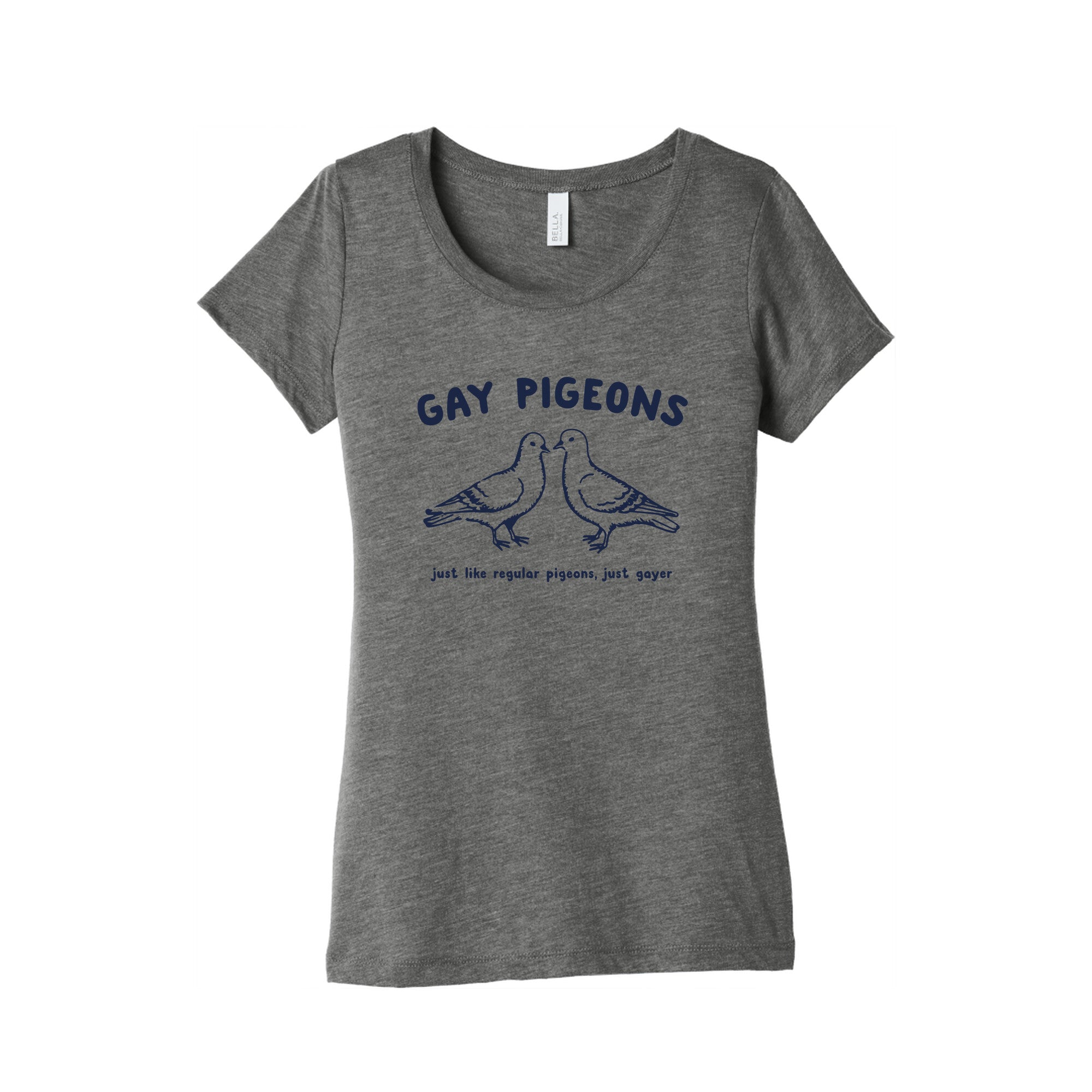 Gay Pigeons Womens Triblend Tee