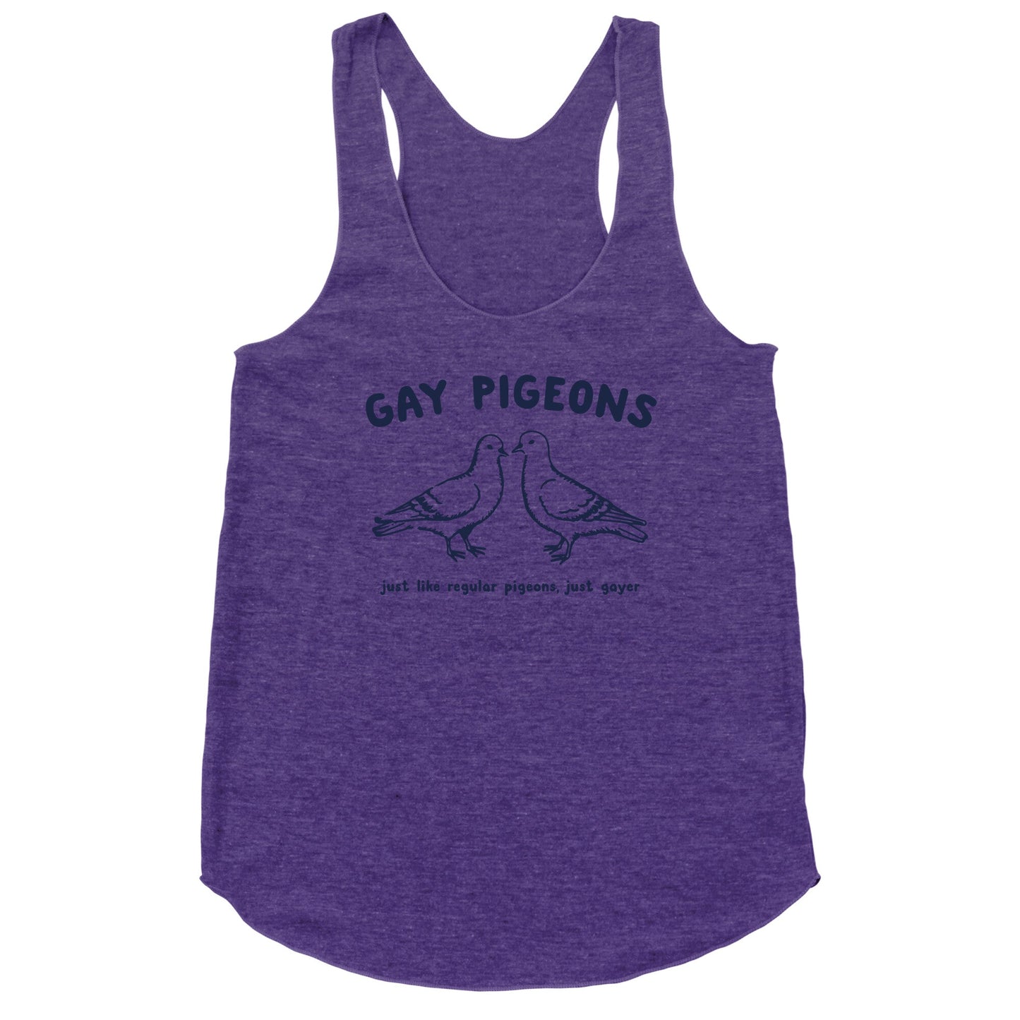 Gay Pigeons Racerback Tank