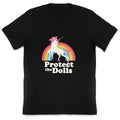 Protect The Dolls Unicorn V-Neck
