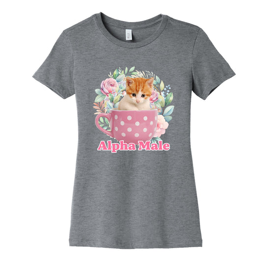 Alpha Male Kitten Womens Cotton Tee