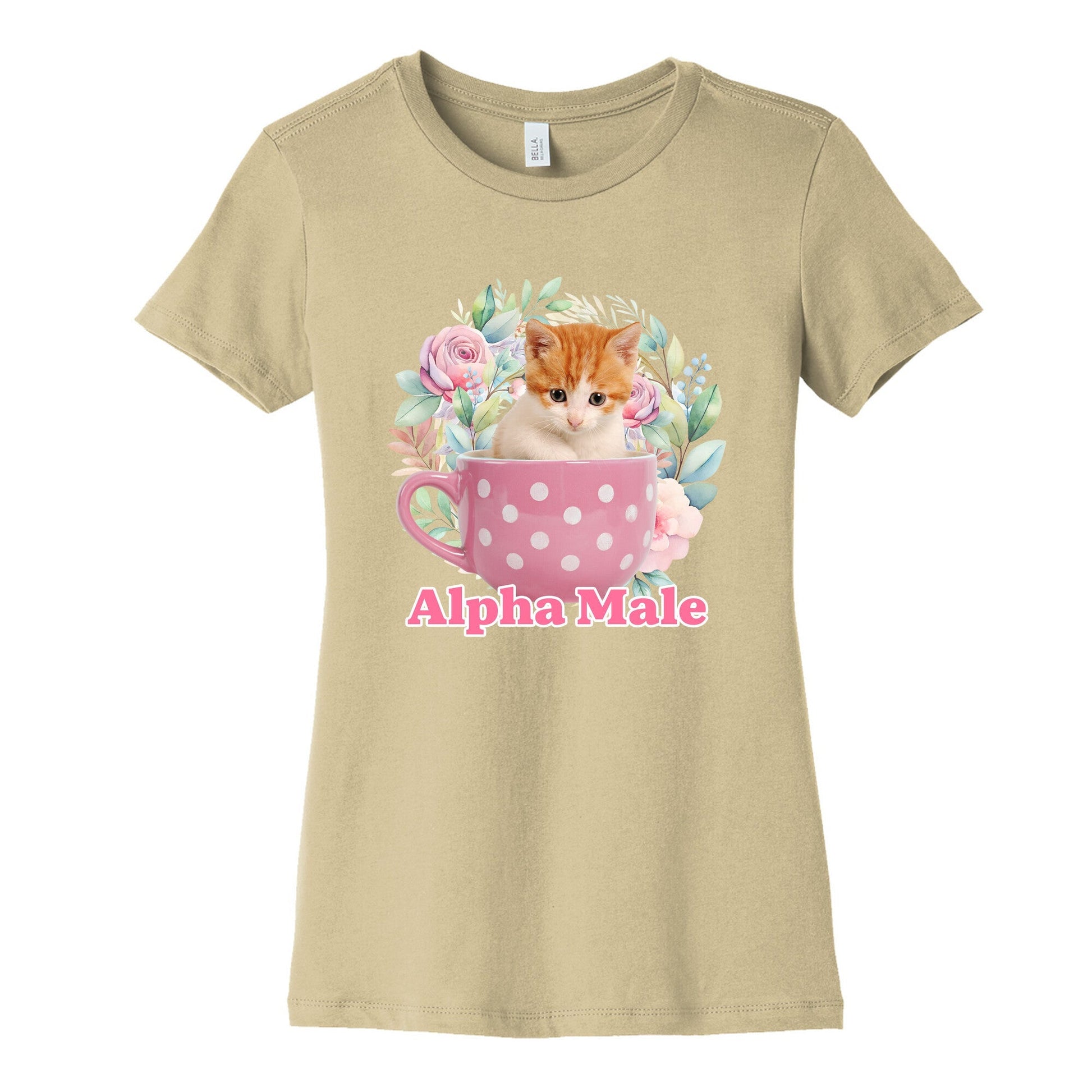 Alpha Male Kitten Womens Cotton Tee