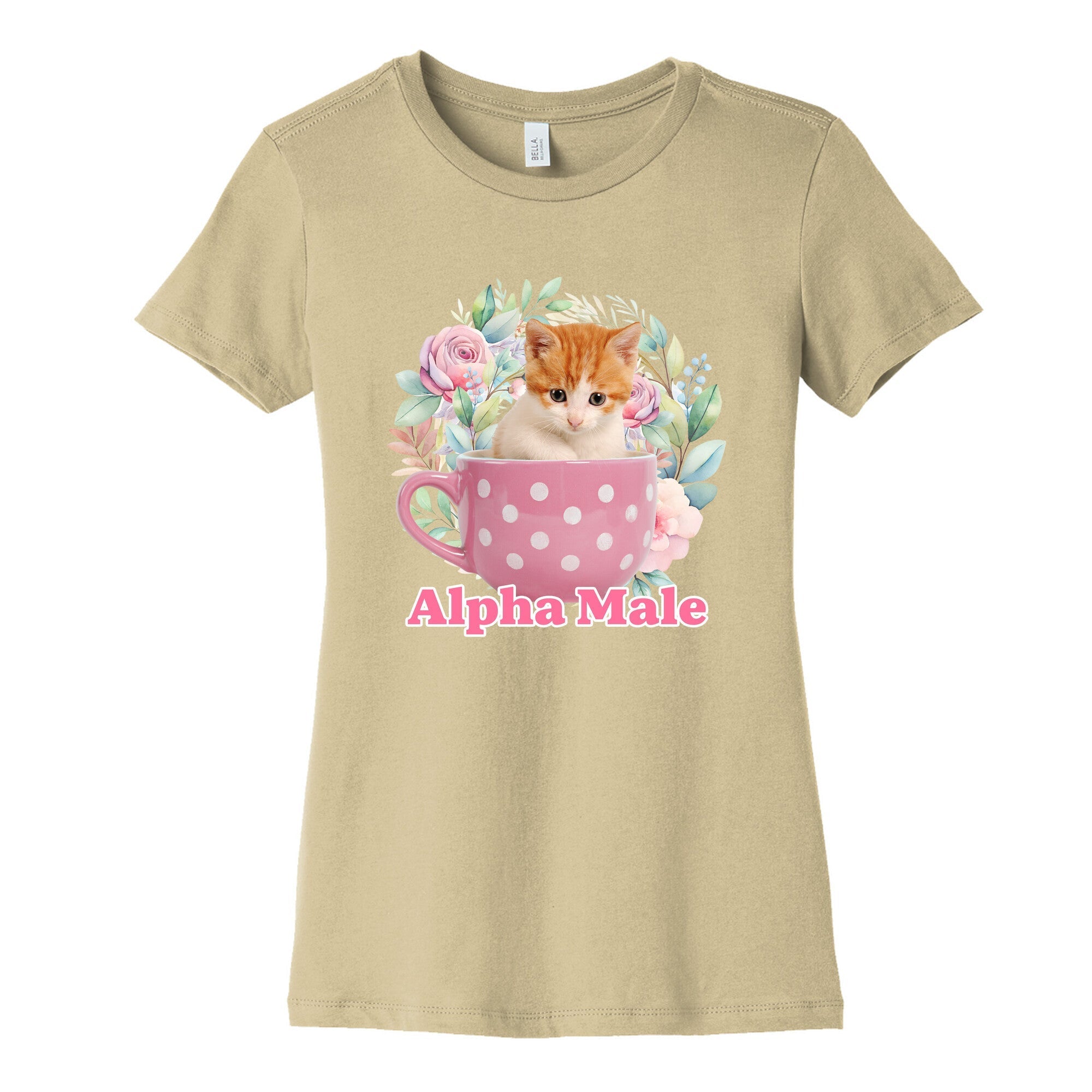 Alpha Male Kitten Womens Cotton Tee
