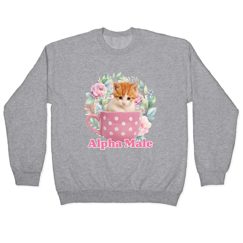 Alpha Male Kitten Crewneck Sweatshirt