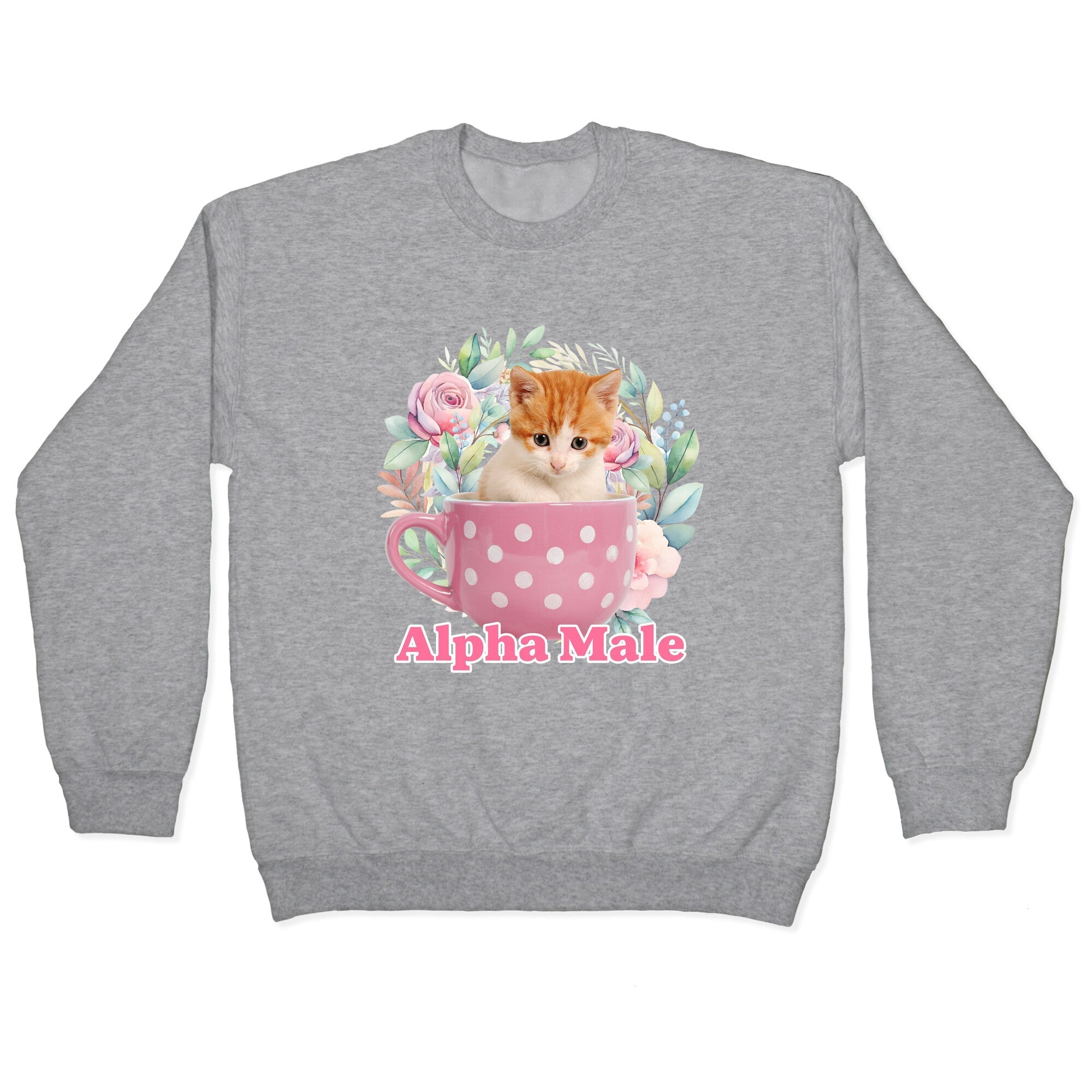 Alpha Male Kitten Crewneck Sweatshirt