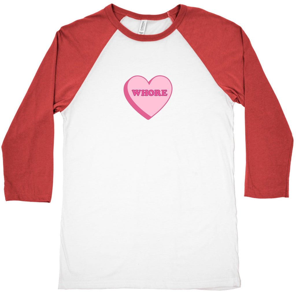 Whore Baseball Tee