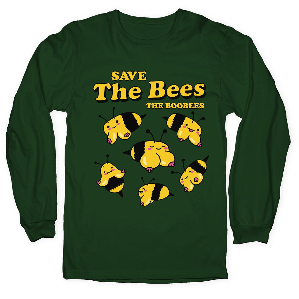 Save The Bees Boobees Longsleeve Tee