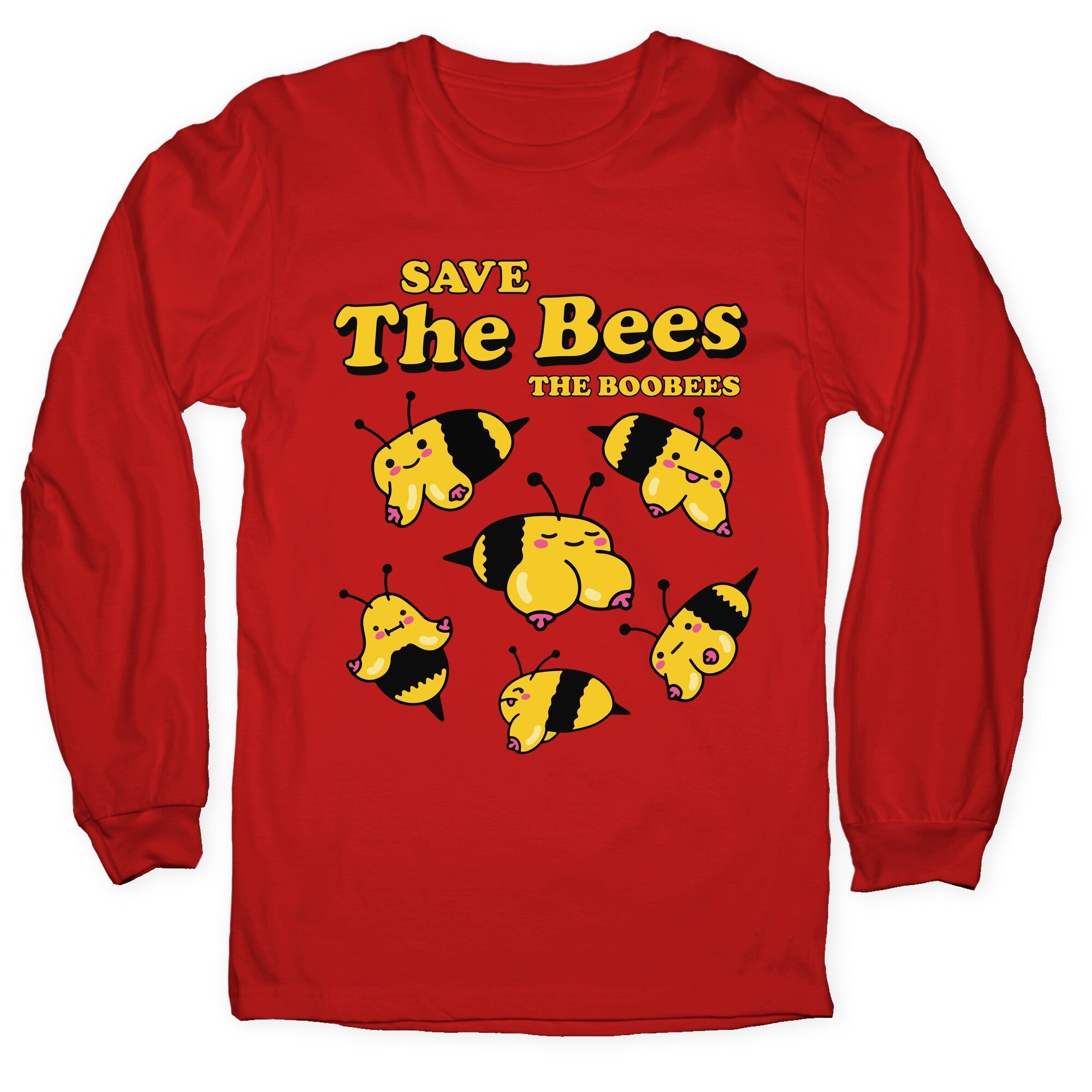 Save The Bees Boobees Longsleeve Tee