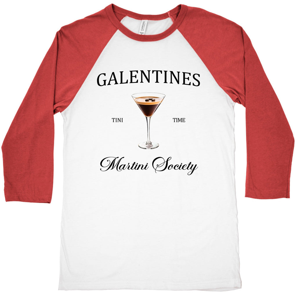 Galentines Tini Time Baseball Tee
