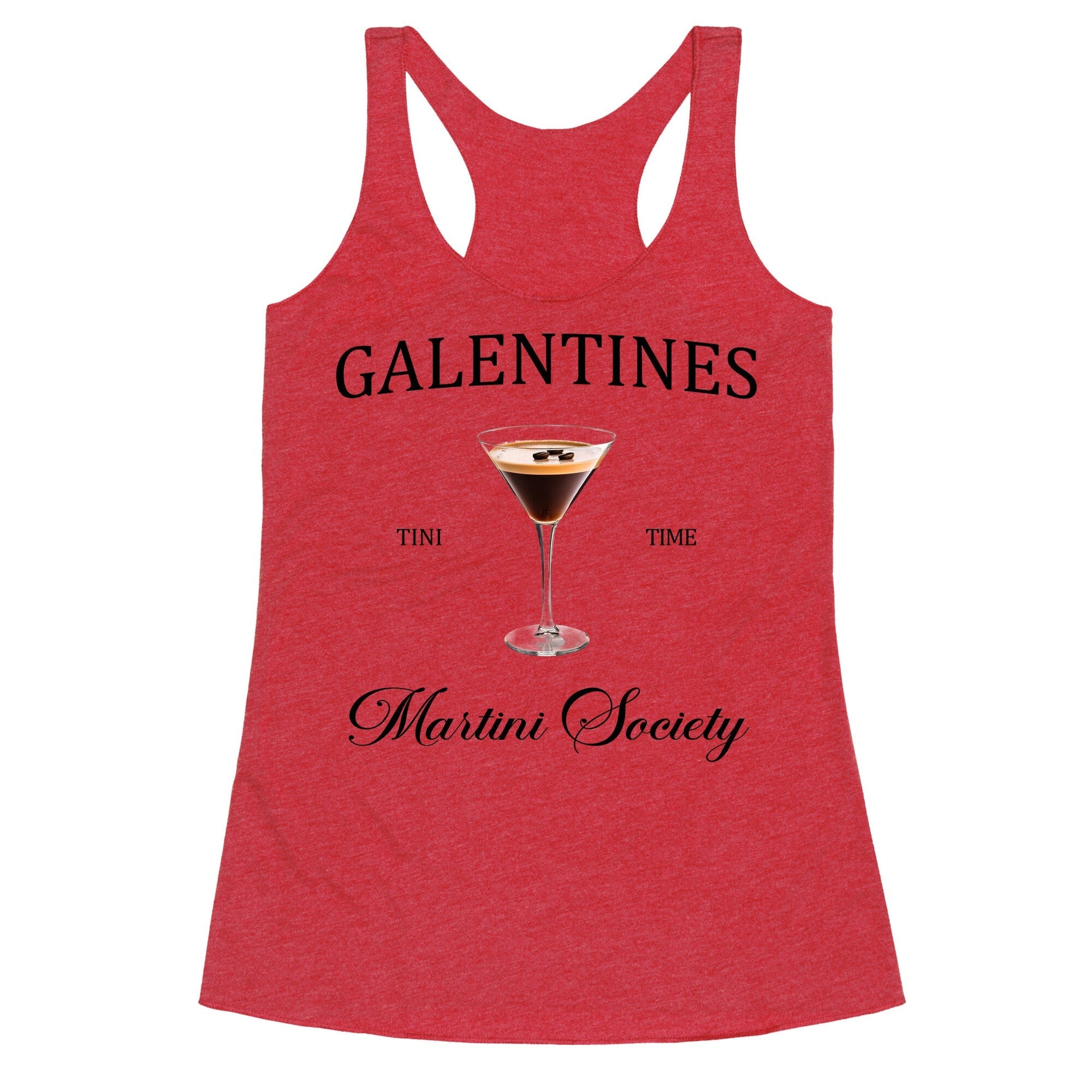Galentines Tini Time Racerback Tank