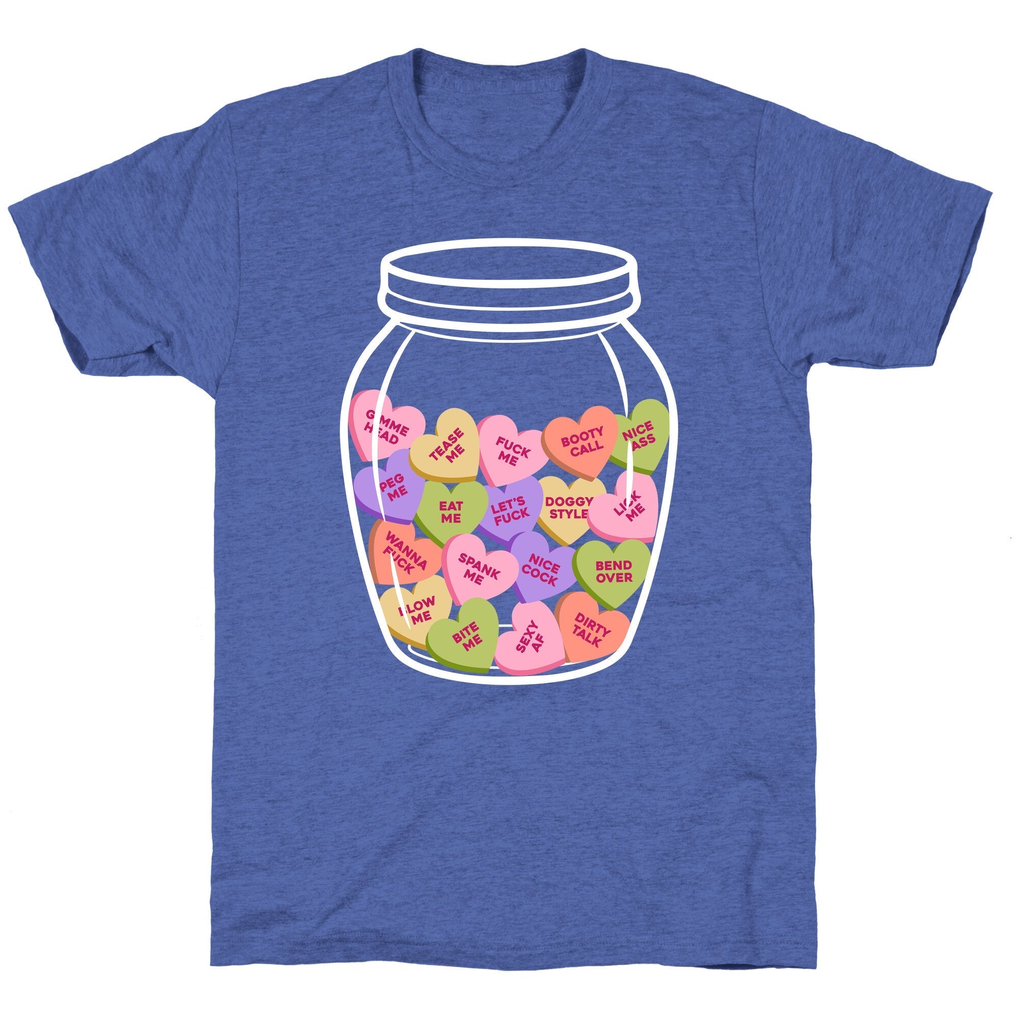 Candy Hearts NSFW Unisex Triblend Tee