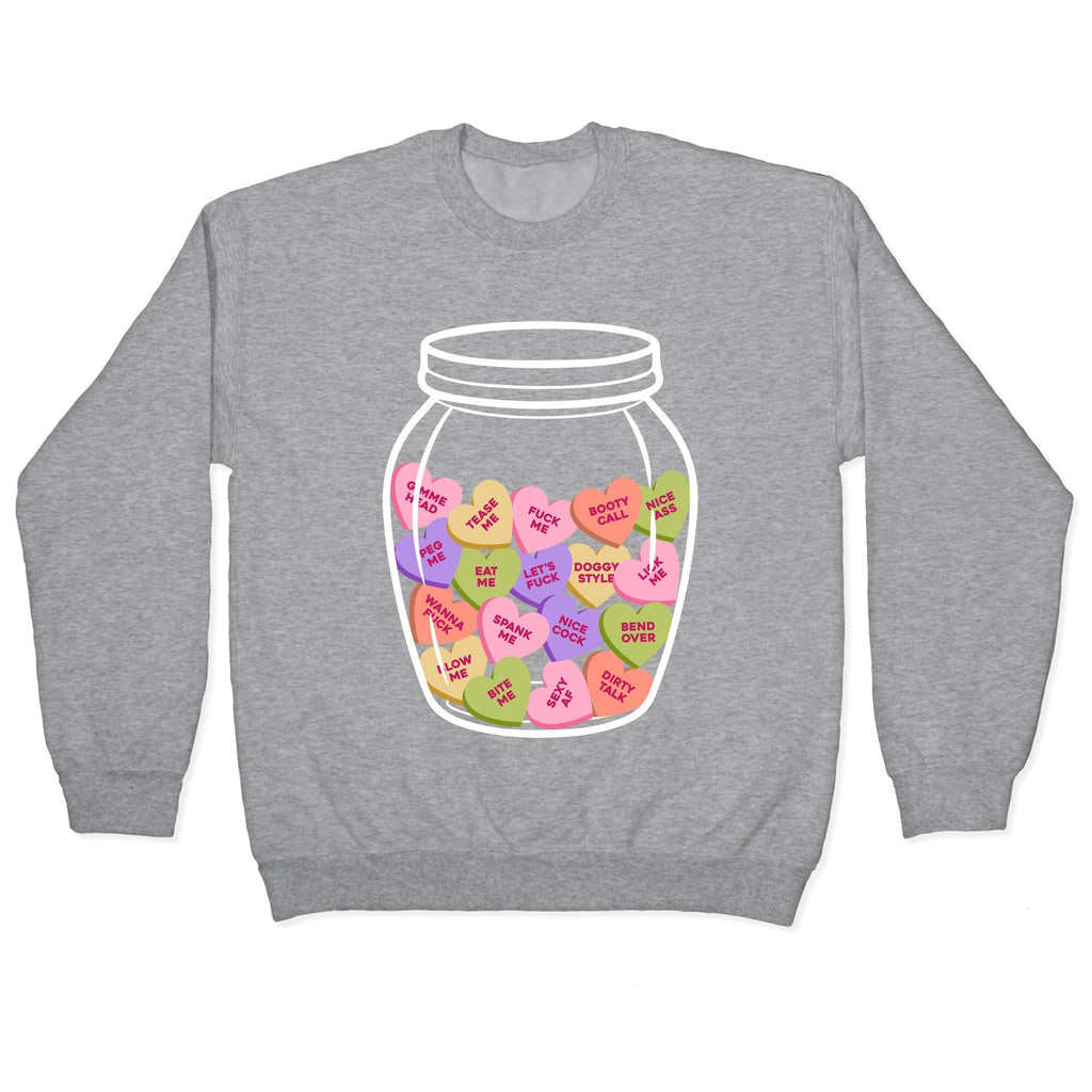 Candy Hearts NSFW Crewneck Sweatshirt