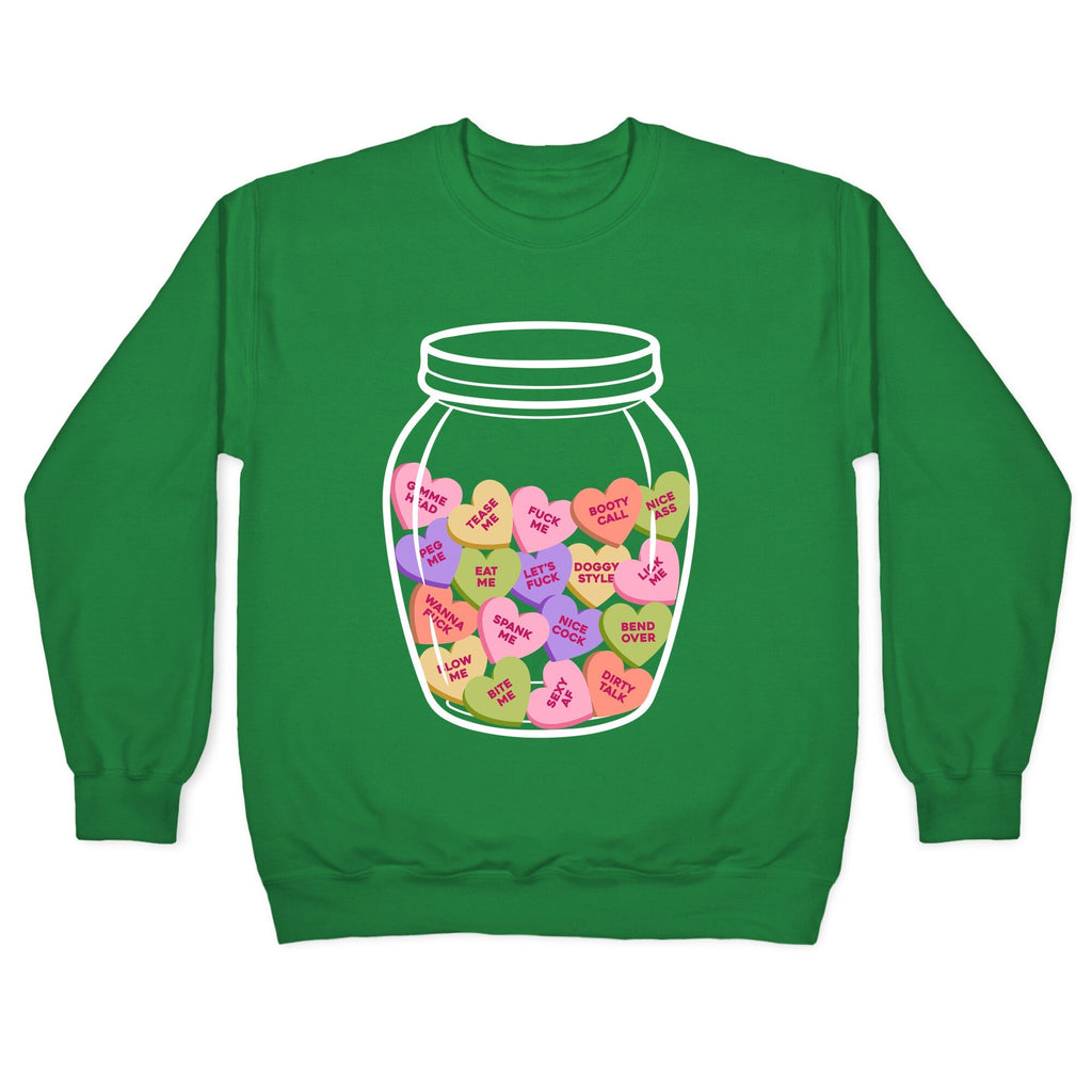 Candy Hearts NSFW Crewneck Sweatshirt