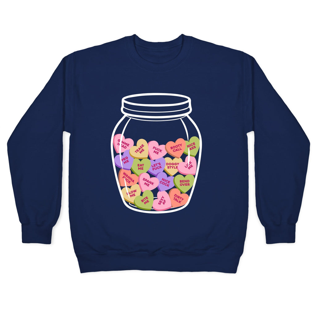 Candy Hearts NSFW Crewneck Sweatshirt