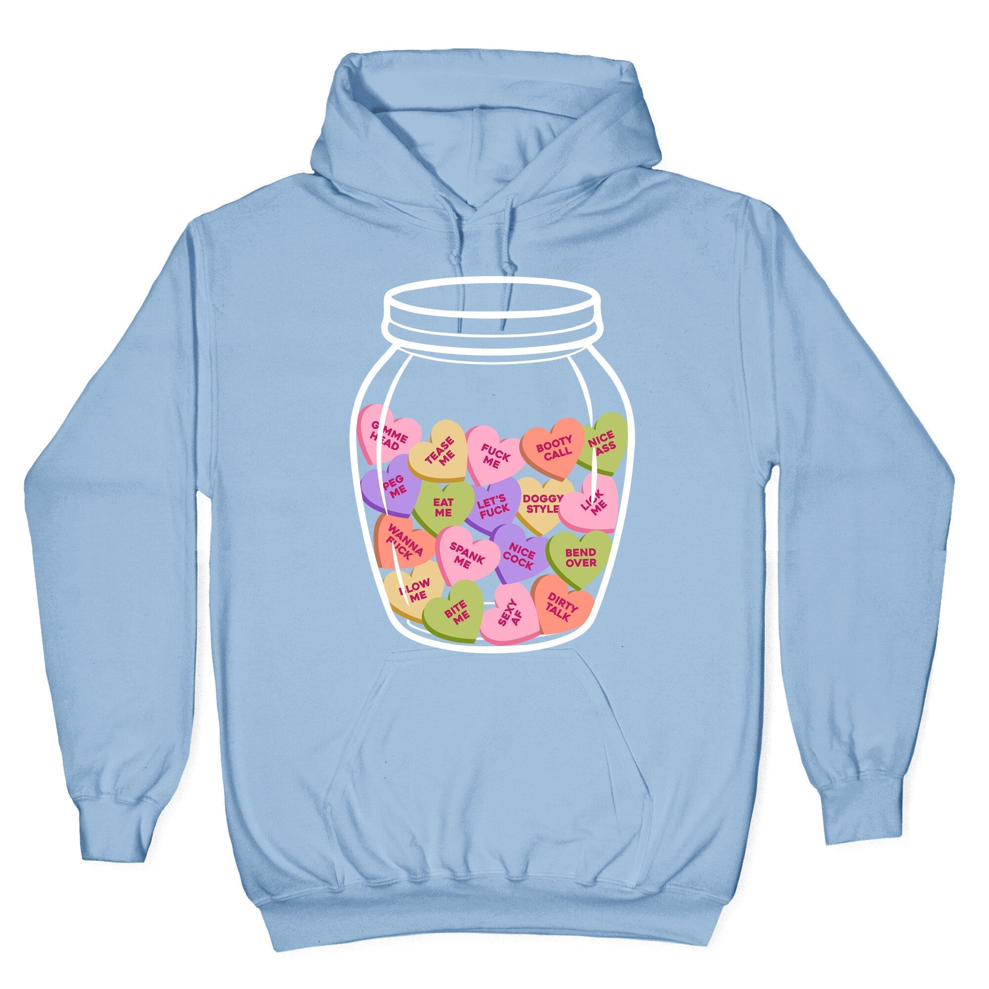 Candy Hearts NSFW Hoodie