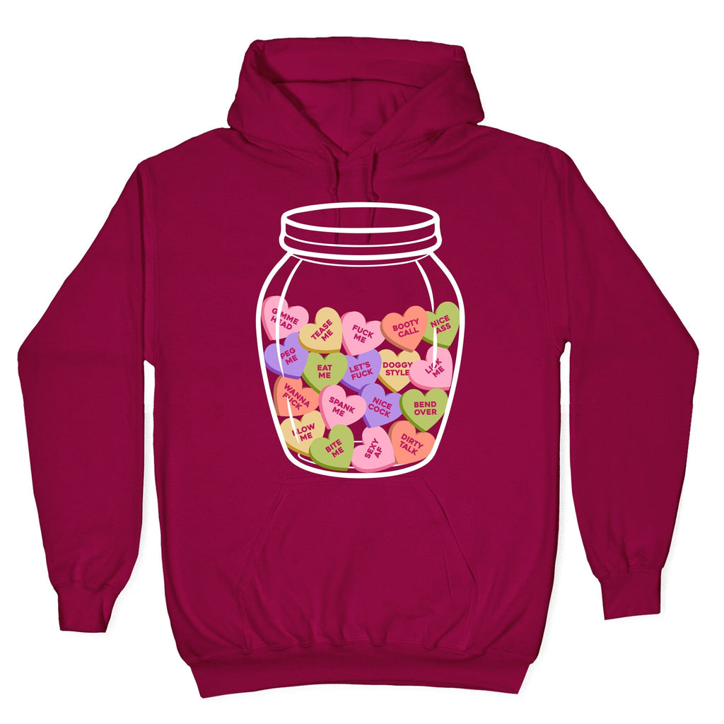 Candy Hearts NSFW Hoodie