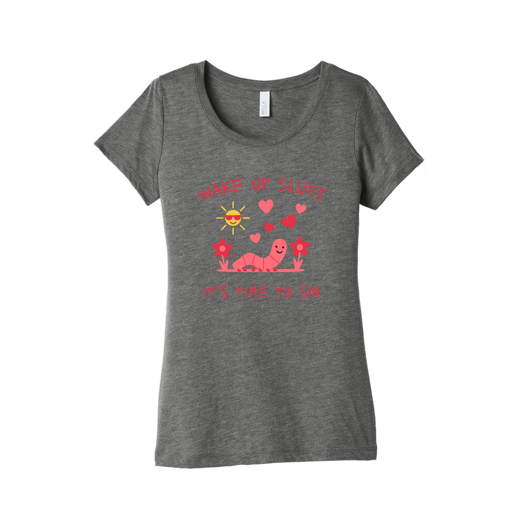 Wake Up Sluts Valentines Edition Womens Triblend Tee