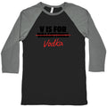 V Is For Vodka Baseball Tee