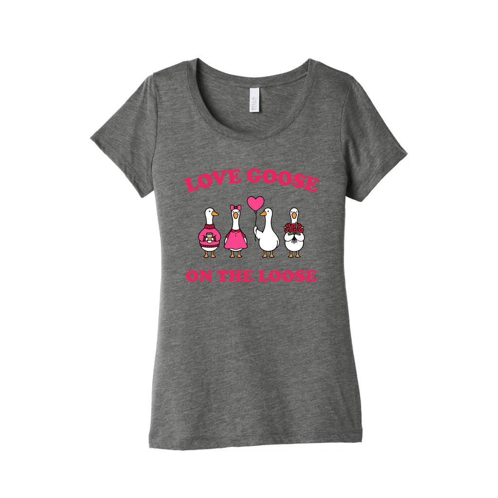 Love Goose On The Loose Womens Triblend Tee