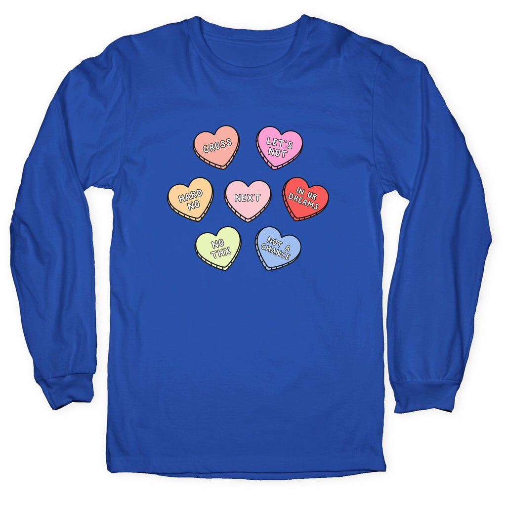 Sarcastic Candy Hearts Longsleeve Tee