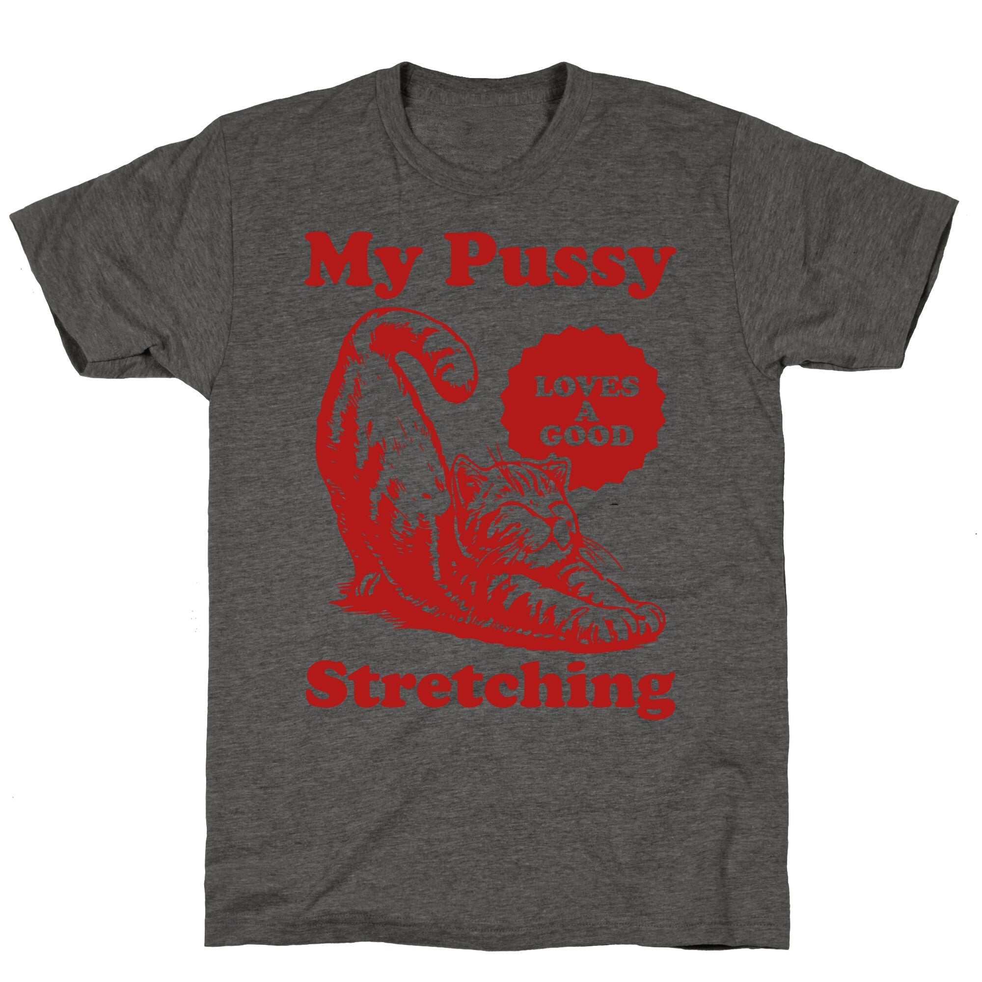 My Pussy Loves A Good Stretching Unisex Triblend Tee
