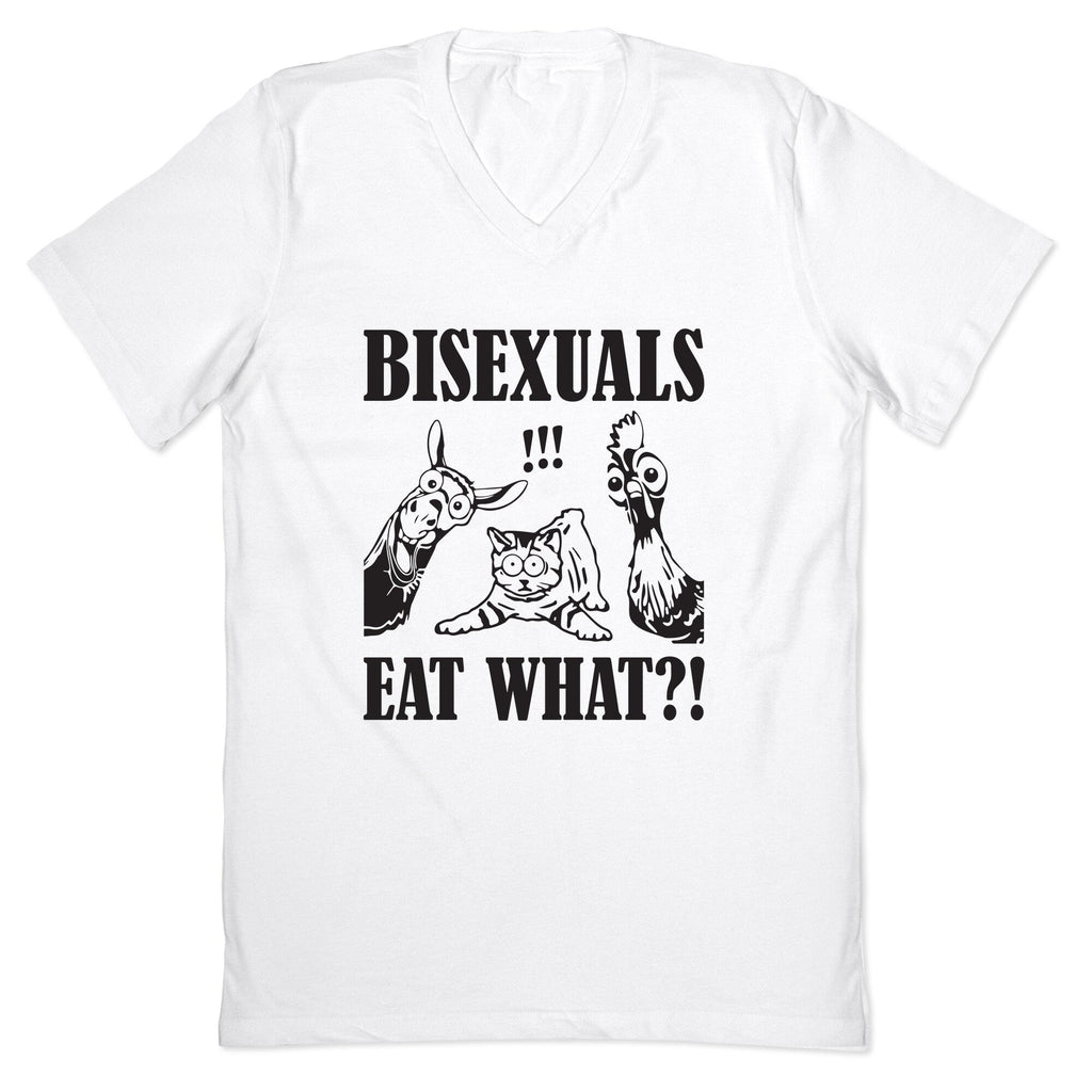Bisexuals Eat What?! V-Neck