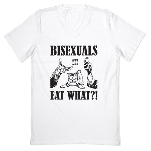 Bisexuals Eat What?! V-Neck