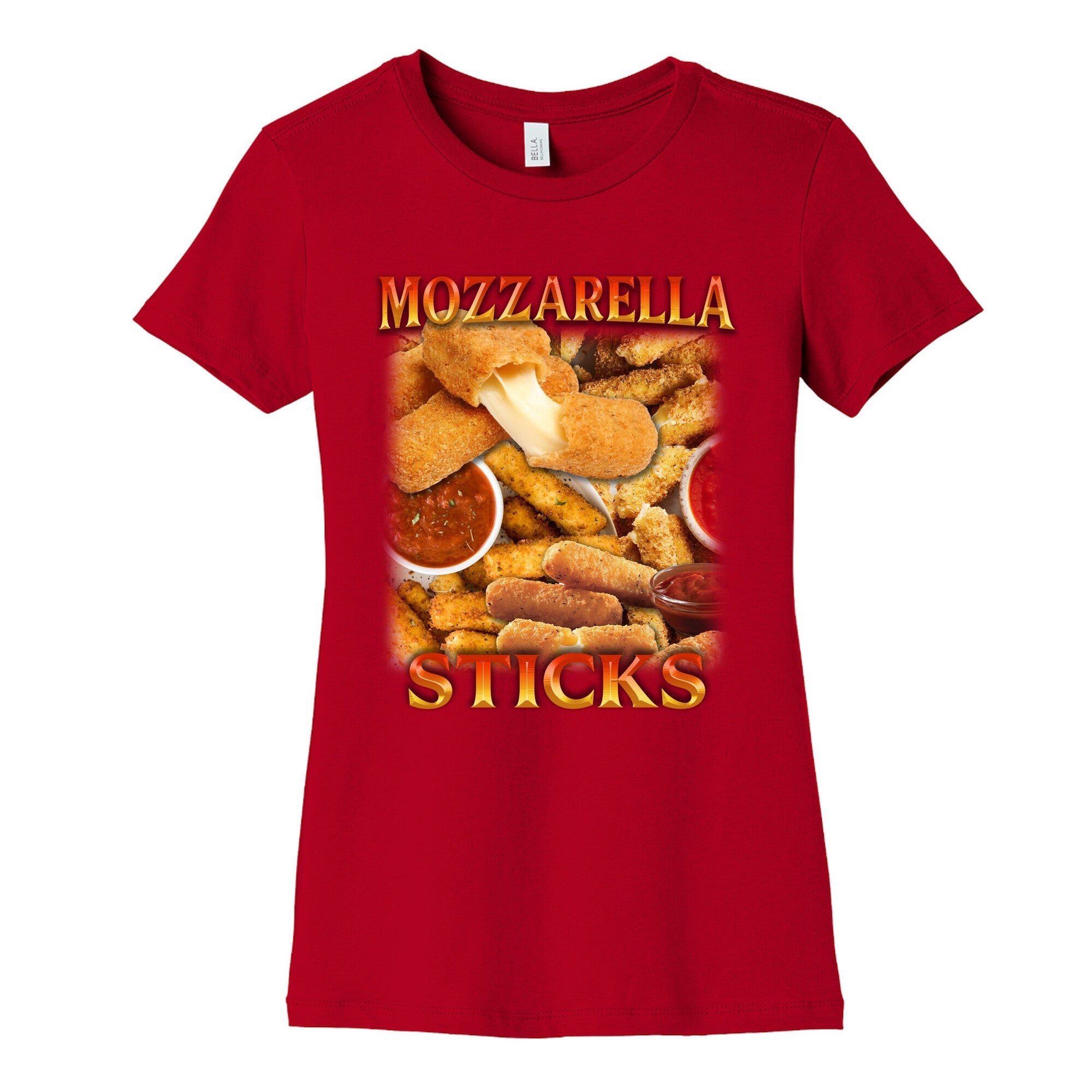 Mozzarella Sticks Womens Cotton Tee