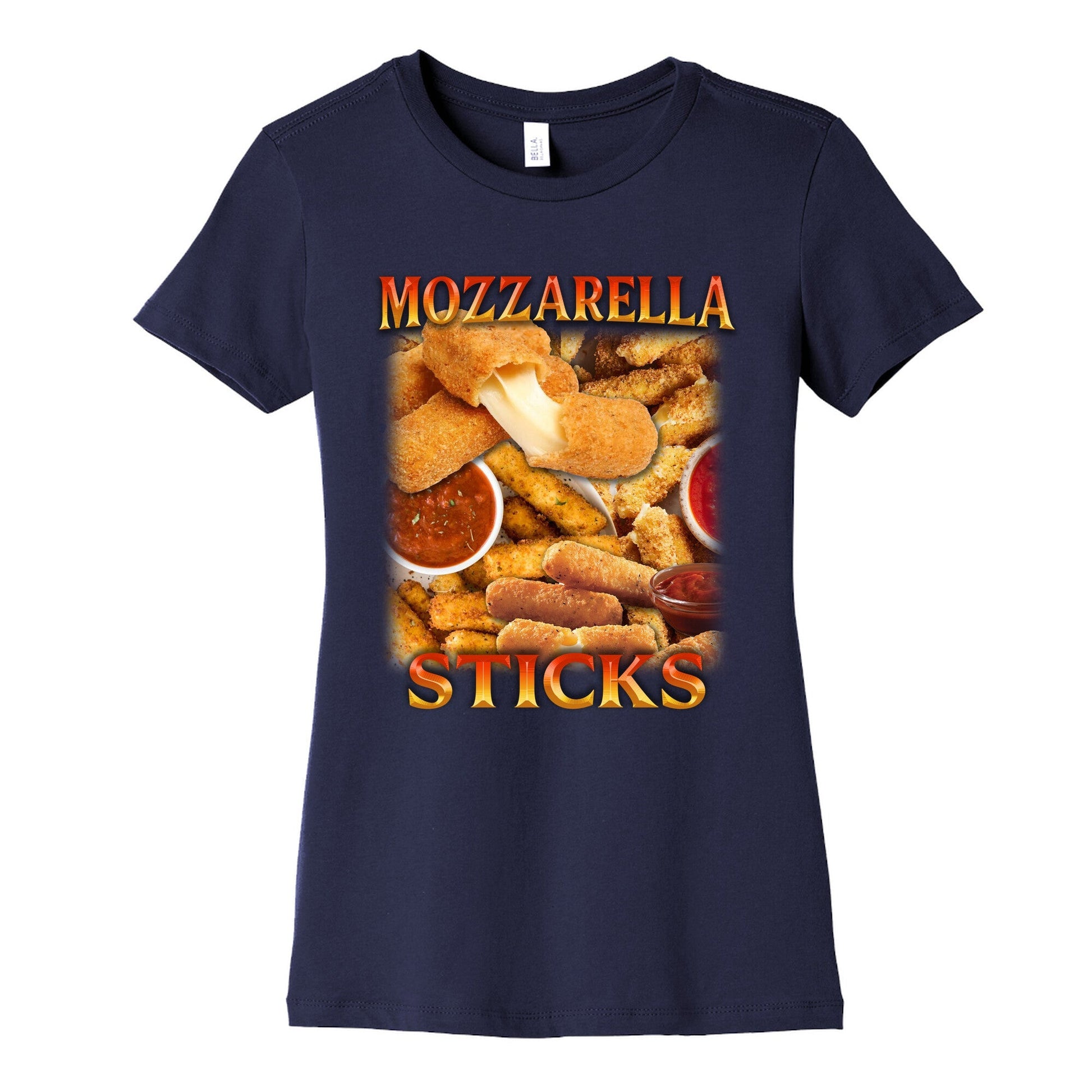 Mozzarella Sticks Womens Cotton Tee