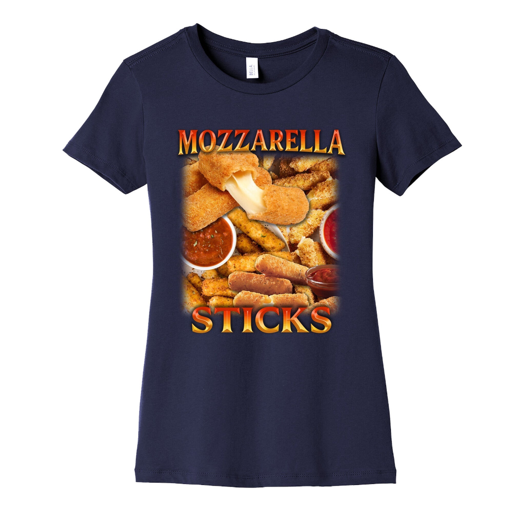 Mozzarella Sticks Womens Cotton Tee