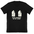 Stop Staring At My Jugs V-Neck