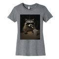 Coffee Raccoon Womens Cotton Tee