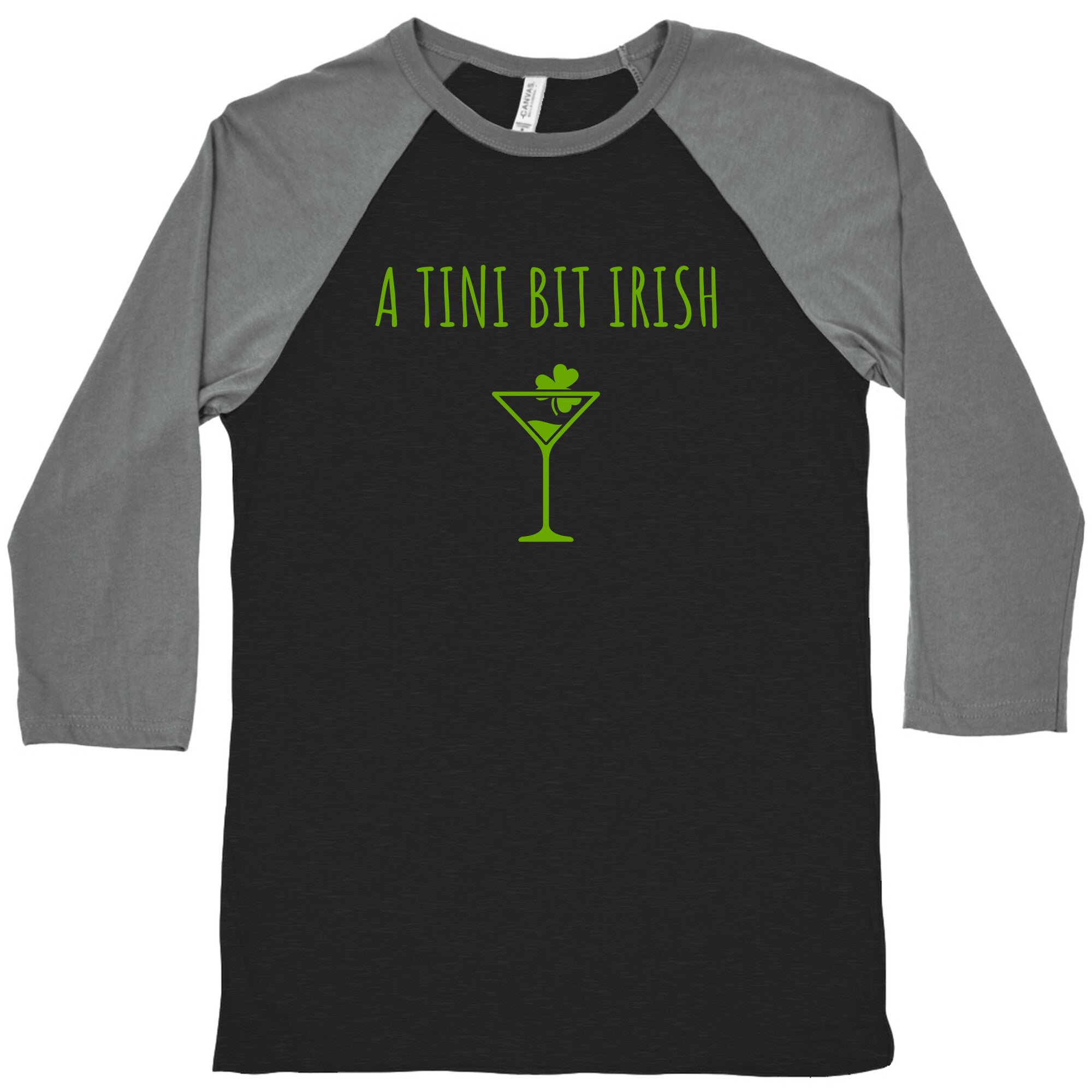 A Tini Bit Irish Baseball Tee