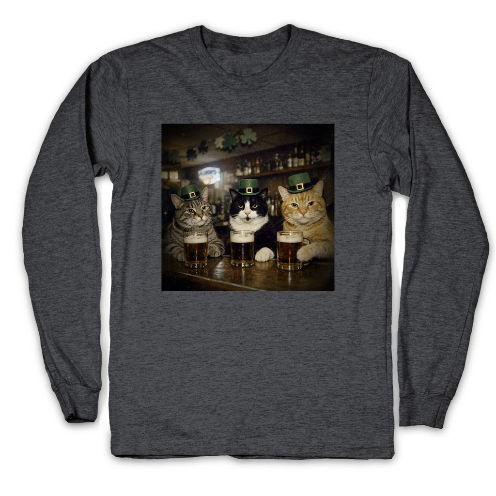 Saint Patrick Cats Longsleeve Tee