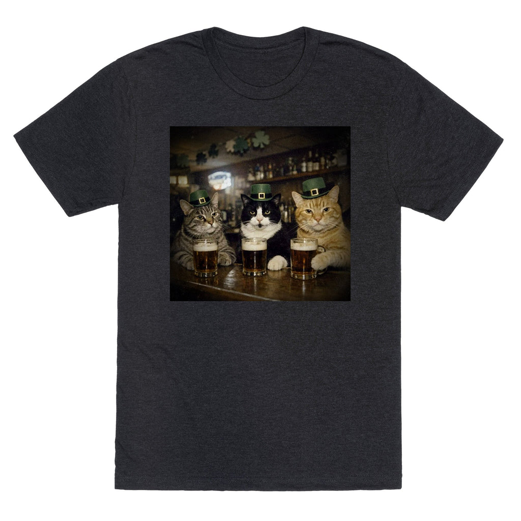 Saint Patrick Cats Unisex Triblend Tee