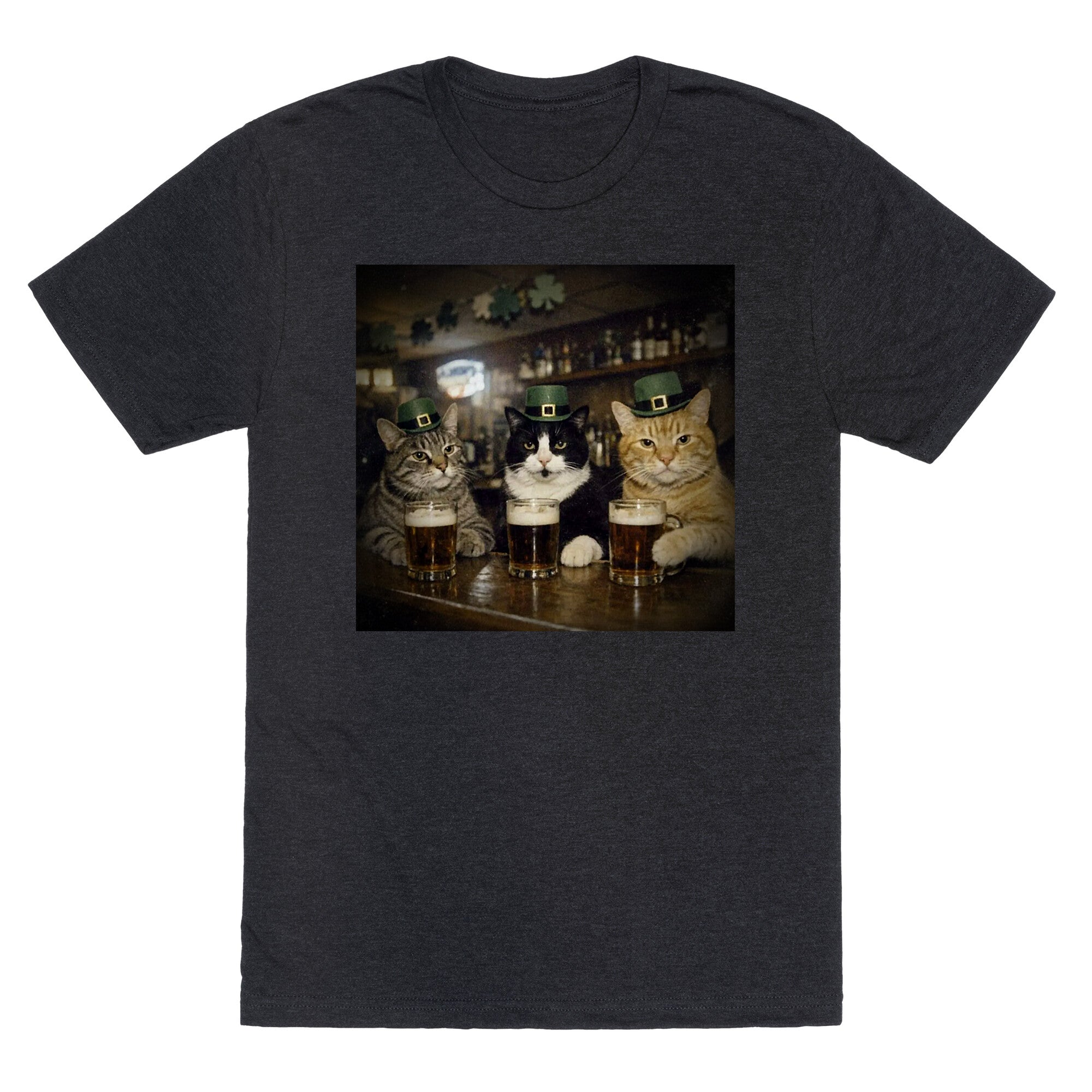 Saint Patrick Cats Unisex Triblend Tee