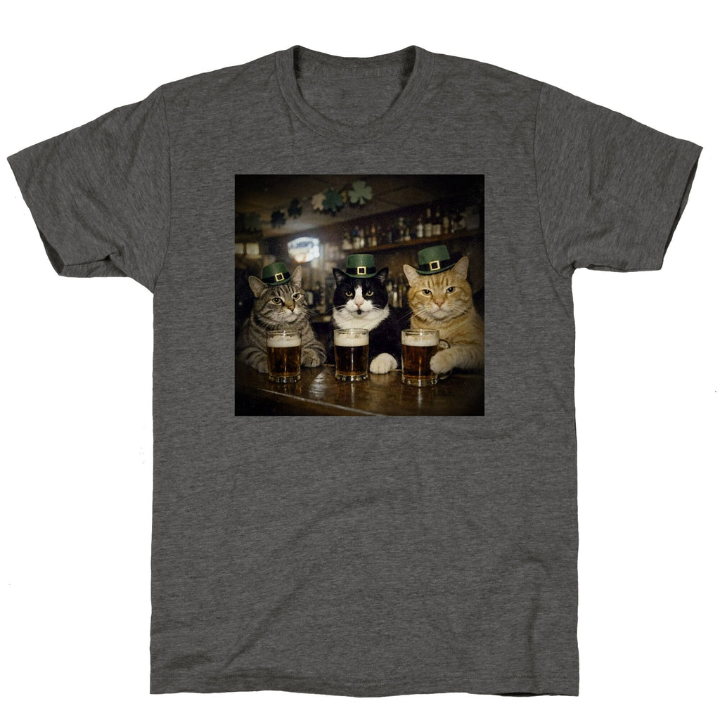 Saint Patrick Cats Unisex Triblend Tee