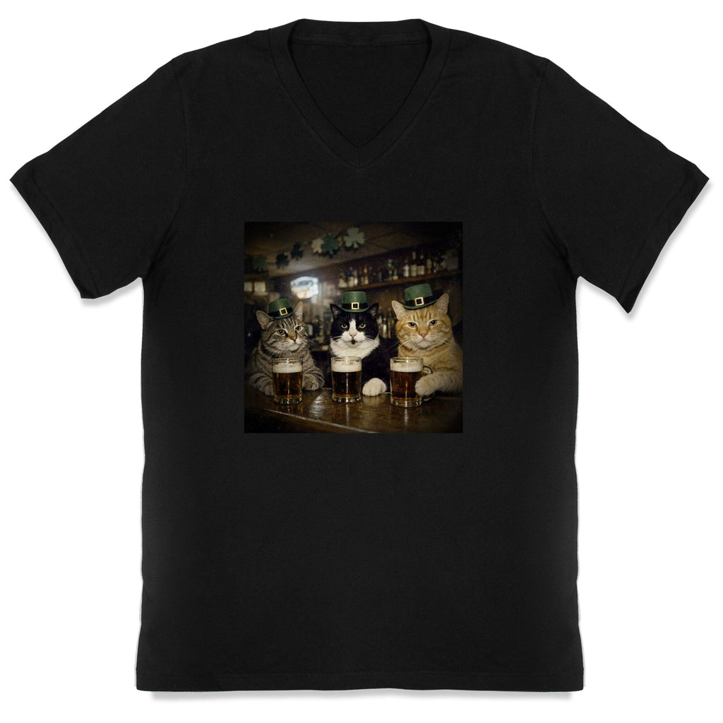 Saint Patrick Cats V-Neck