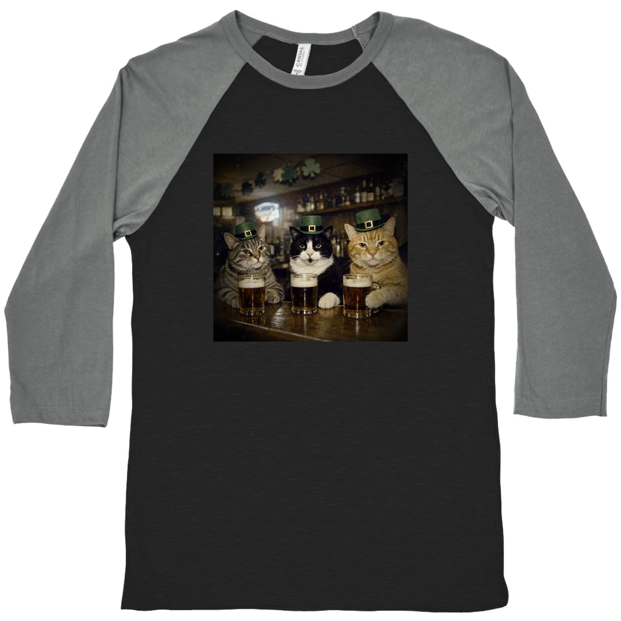 Saint Patrick Cats Baseball Tee