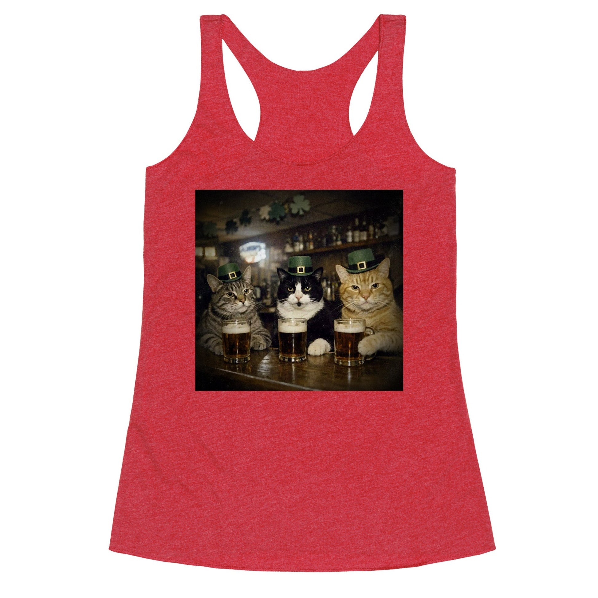 Saint Patrick Cats Racerback Tank