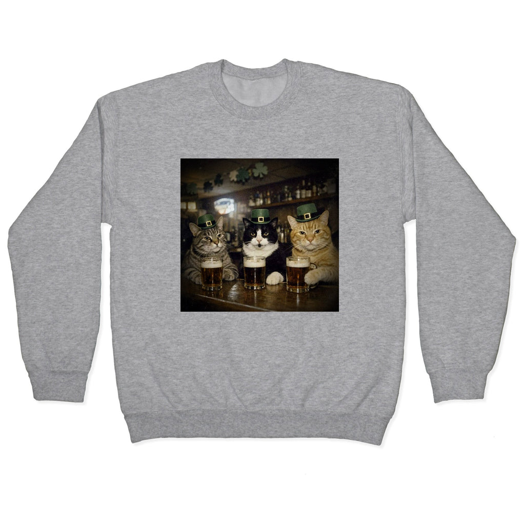 Saint Patrick Cats Crewneck Sweatshirt