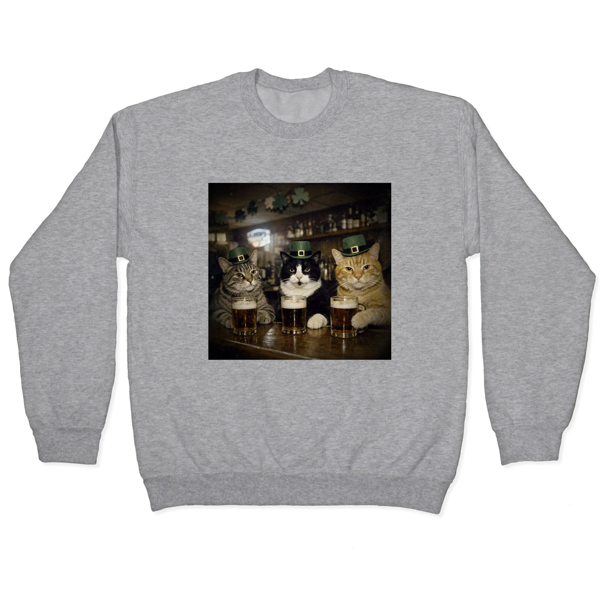Saint Patrick Cats Crewneck Sweatshirt