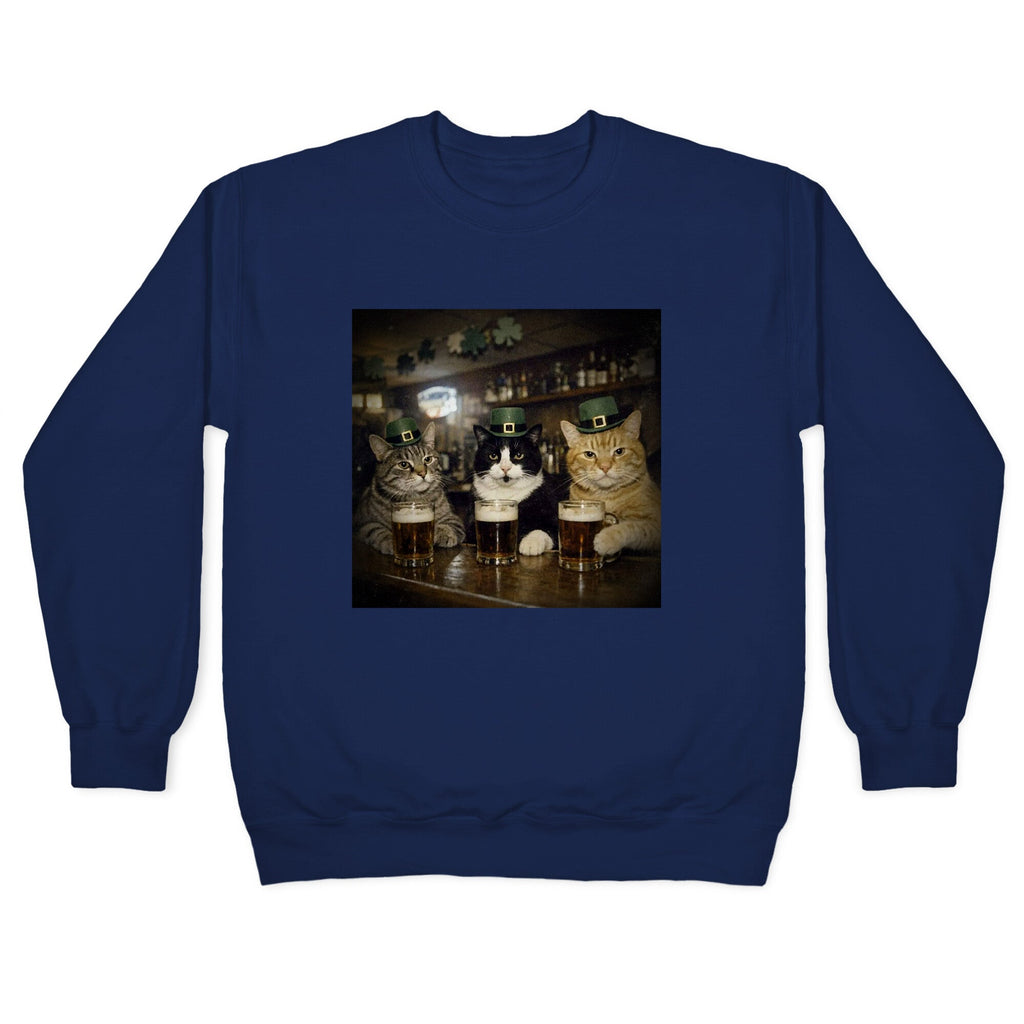 Saint Patrick Cats Crewneck Sweatshirt