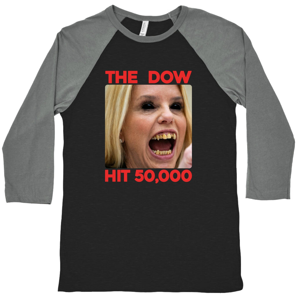 Bondi The DOW Hit 50,000 Baseball Tee