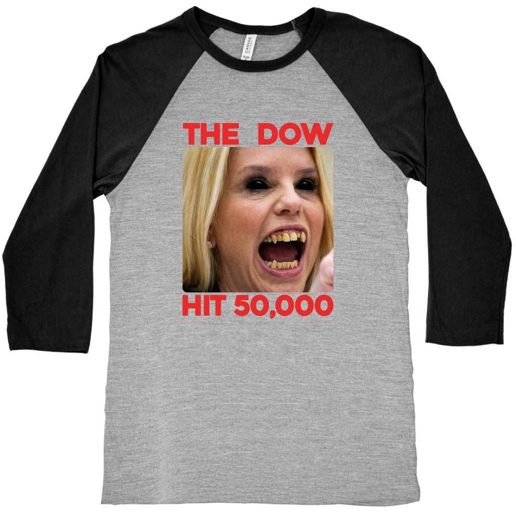 Bondi The DOW Hit 50,000 Baseball Tee