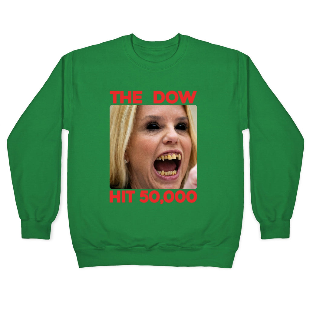 Bondi The DOW Hit 50,000 Crewneck Sweatshirt