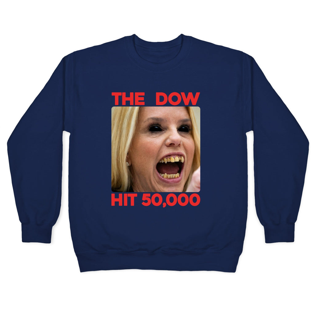 Bondi The DOW Hit 50,000 Crewneck Sweatshirt