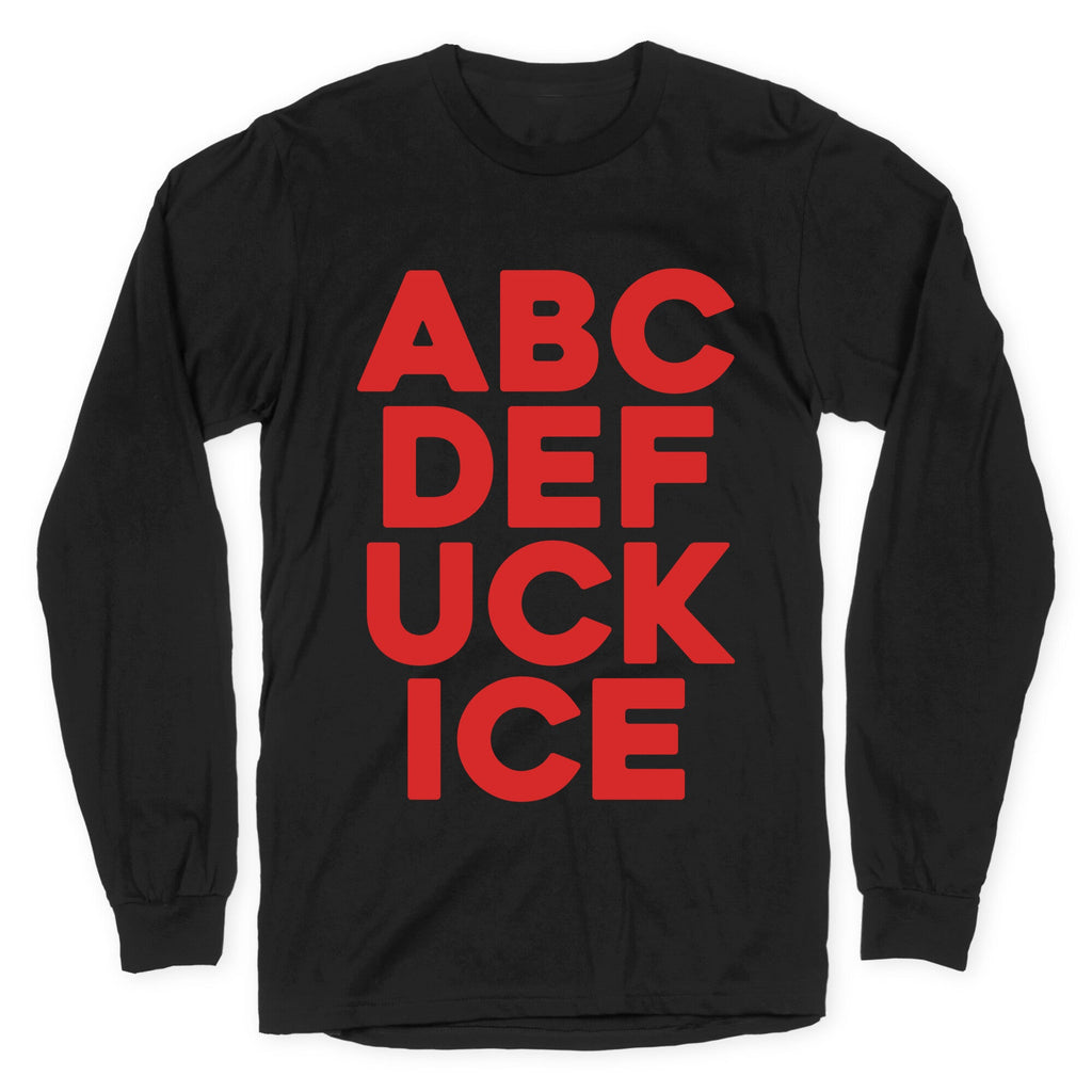Fuck ICE Alphabet Longsleeve Tee