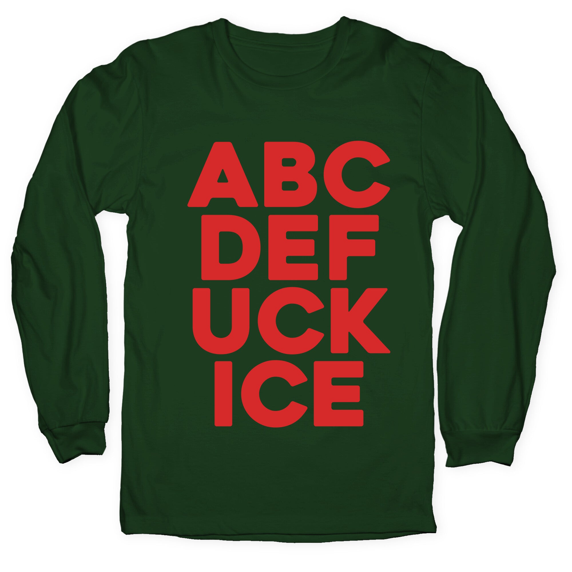 Fuck ICE Alphabet Longsleeve Tee